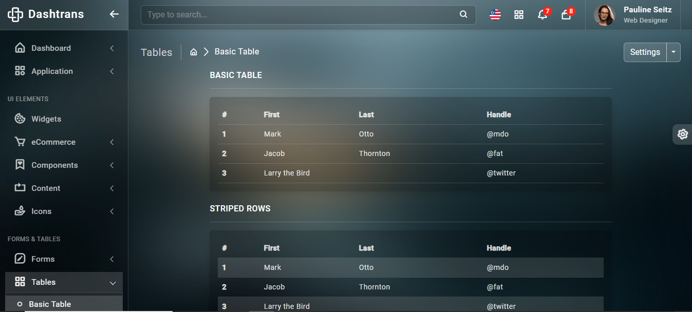 DashTrans | The Ultimate Admin Panel Template in Cheap